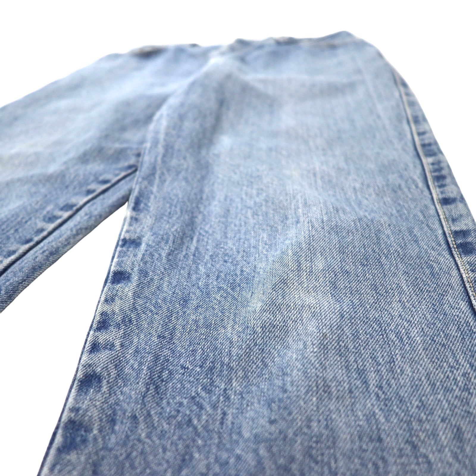 Levi's Made in USA anni '80 Jeans a vita alta affusolati in denim 11 blu ice wash cotone bottone sul retro 573 linguetta bianca 57902-7206