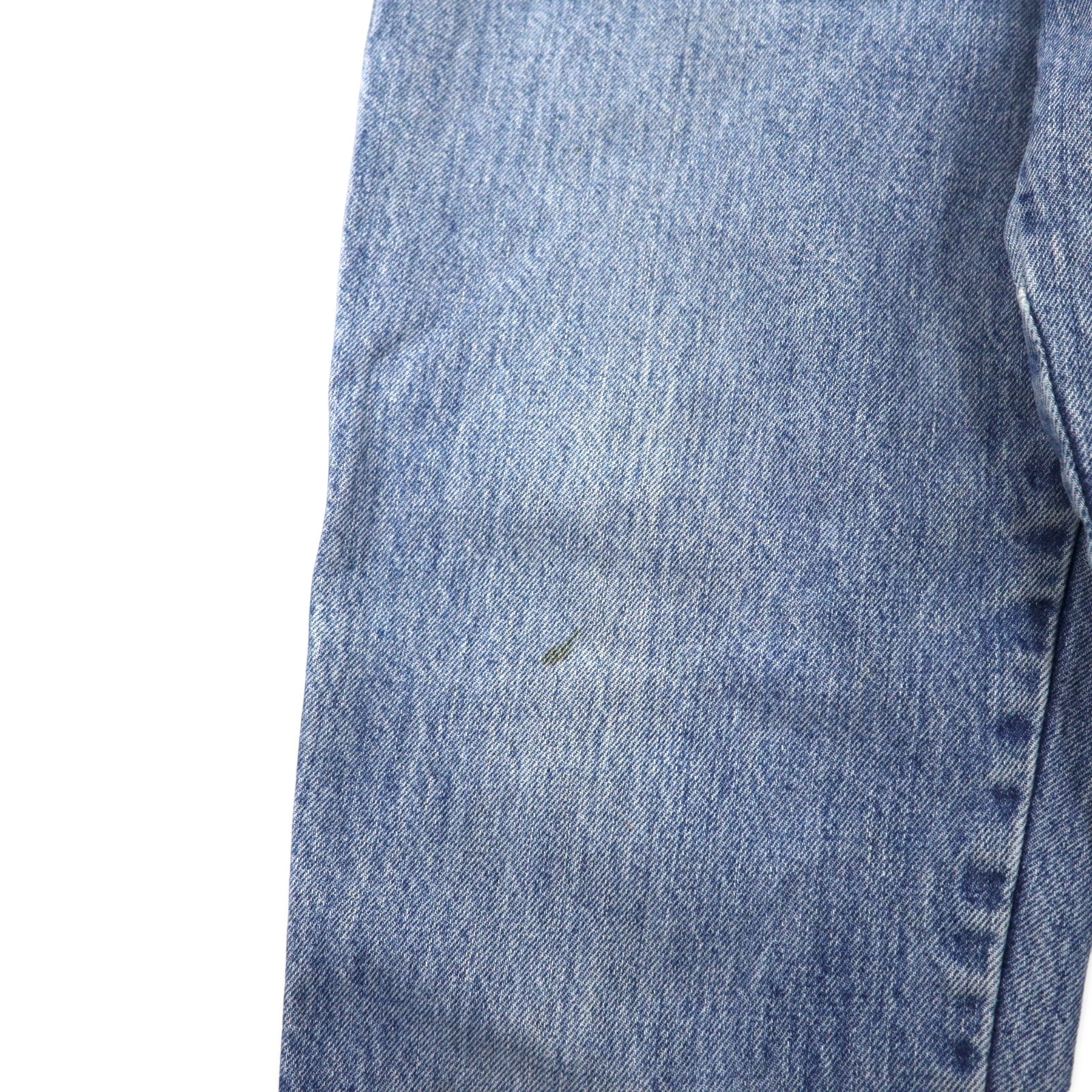 Levi's Made in USA anni '80 Jeans a vita alta affusolati in denim 11 blu ice wash cotone bottone sul retro 573 linguetta bianca 57902-7206