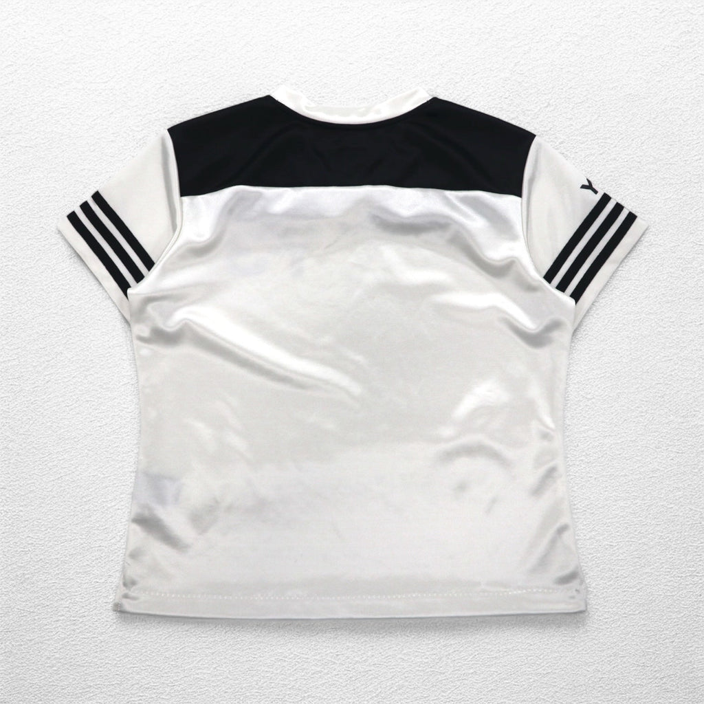 Y-3 (YOHJI YAMAMOTO × adidas) maglia da gioco S, nero, bianco, raso, poliestere, uniforme