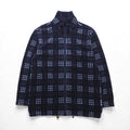 BURBERRY ノバチェック フルジップ フリースジャケット L ネイビー ドローコード