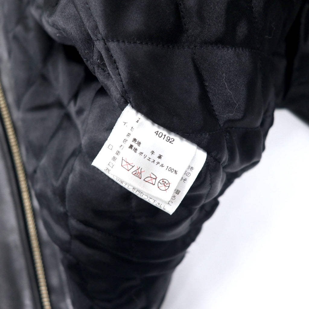 HARLEY DAVIDSON Giacca in pelle da motociclista singola M Nera Pelle bovina Fodera trapuntata 40192