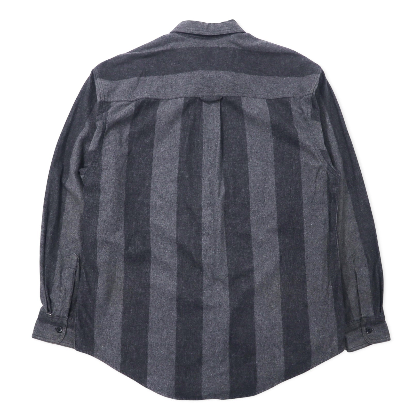 HARLEY DAVIDSON Camicia da Lavoro in Flanella L Grigio Righe Cotone Prodotta in Messico