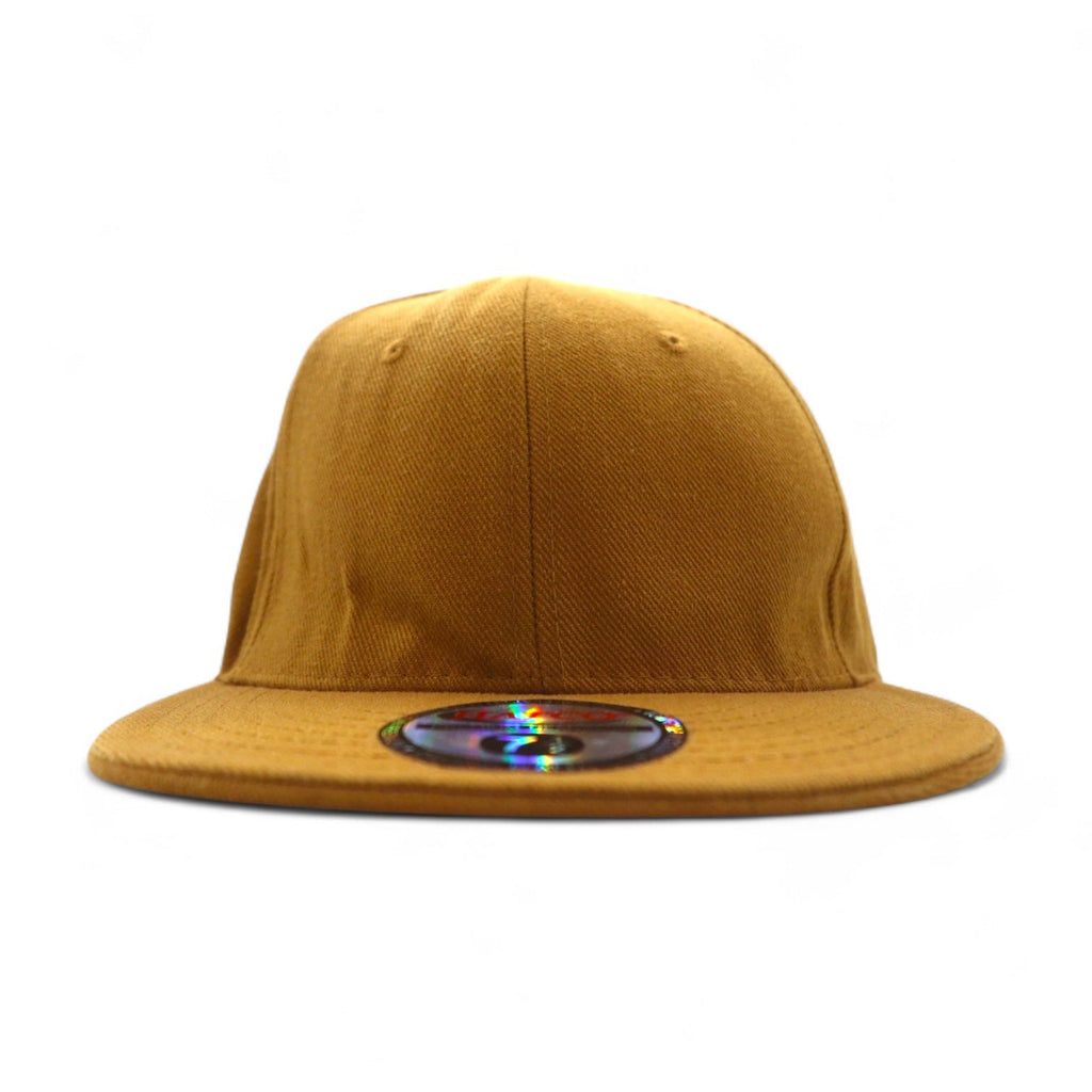 Cappellino da baseball HATCO PREMIUM ORIGINAL FLAT, 59,6 cm, cammello, acrilico