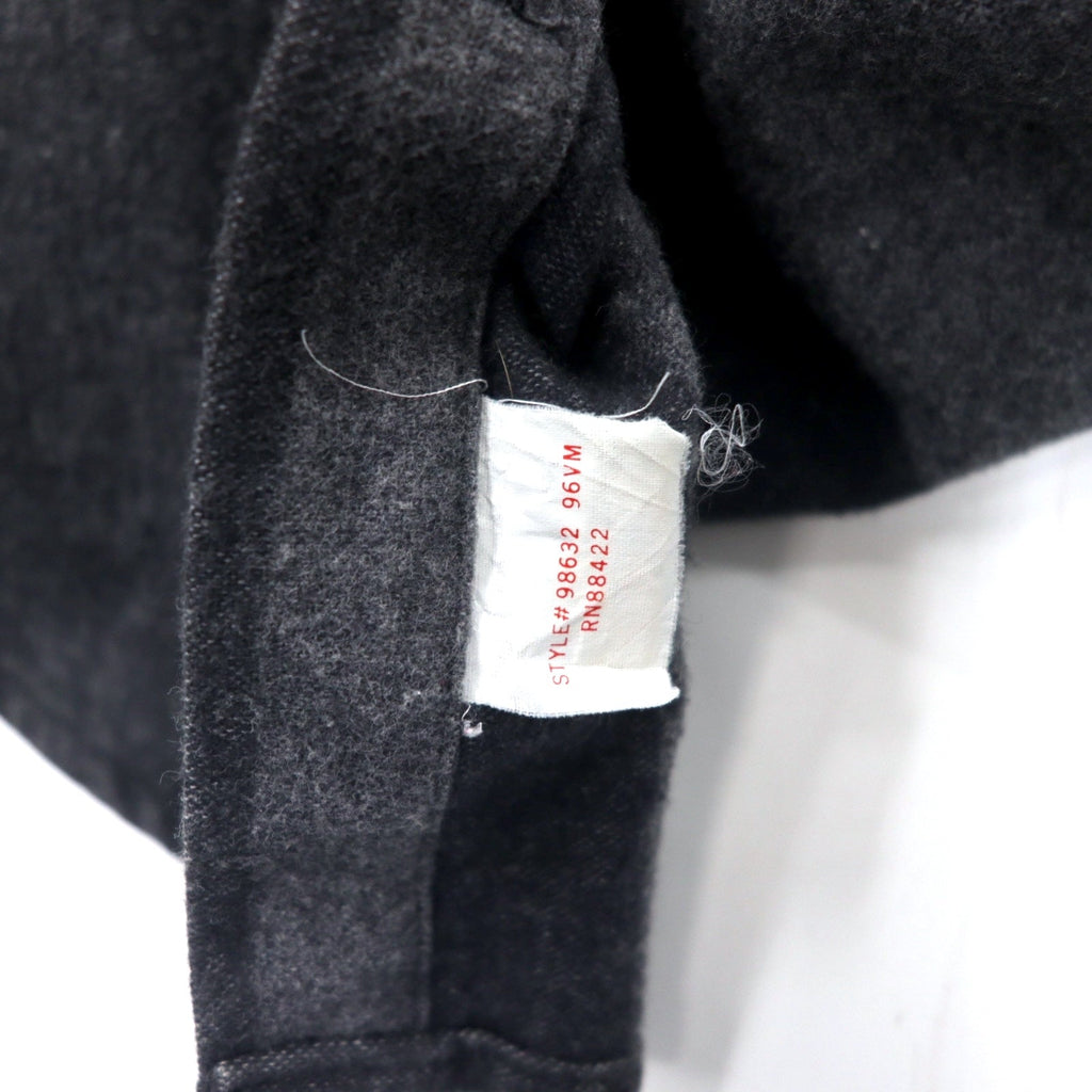 HARLEY DAVIDSON Camicia da Lavoro in Flanella L Grigio Righe Cotone Prodotta in Messico