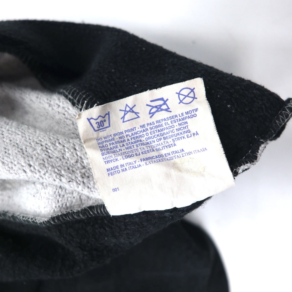 Champion USA anni '90, maglia a girocollo con mezza zip, prodotta in Italia, oversize (XL), colore grigio, in cotone, logo script ricamato, toppa.