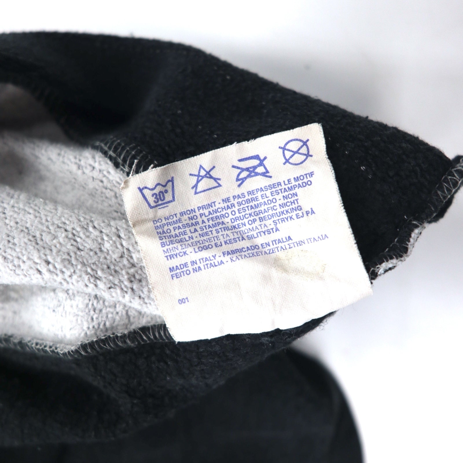 Champion USA anni '90, maglia a girocollo con mezza zip, prodotta in Italia, oversize (XL), colore grigio, in cotone, logo script ricamato, toppa.