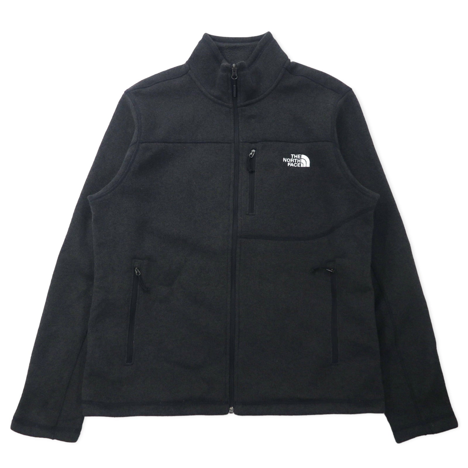 THE NORTH FACE Giacca in pile full zip L grigio poliestere logo ricamato