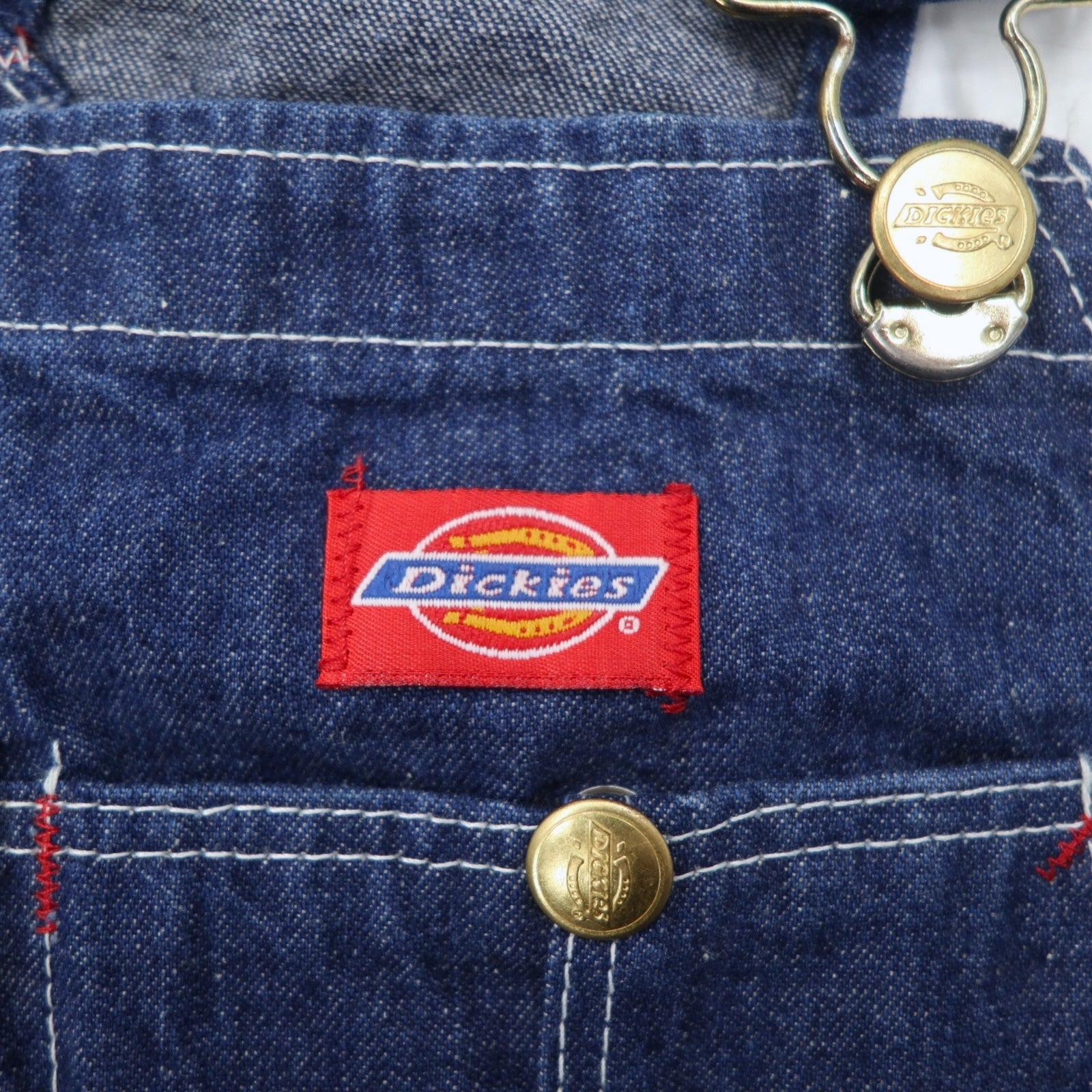 Dickies Anni '90 Salopette Denim da Pittore Made in USA XL Indaco Blu