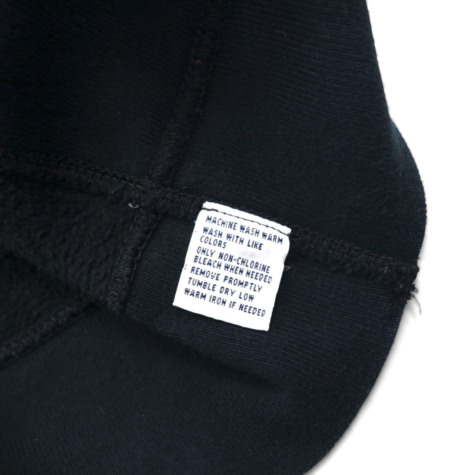 Polo Ralph Lauren 90年代 リバースウィーブ 前V プルオーバー パーカー XL ブラック エンブレム ロゴ 刺繍