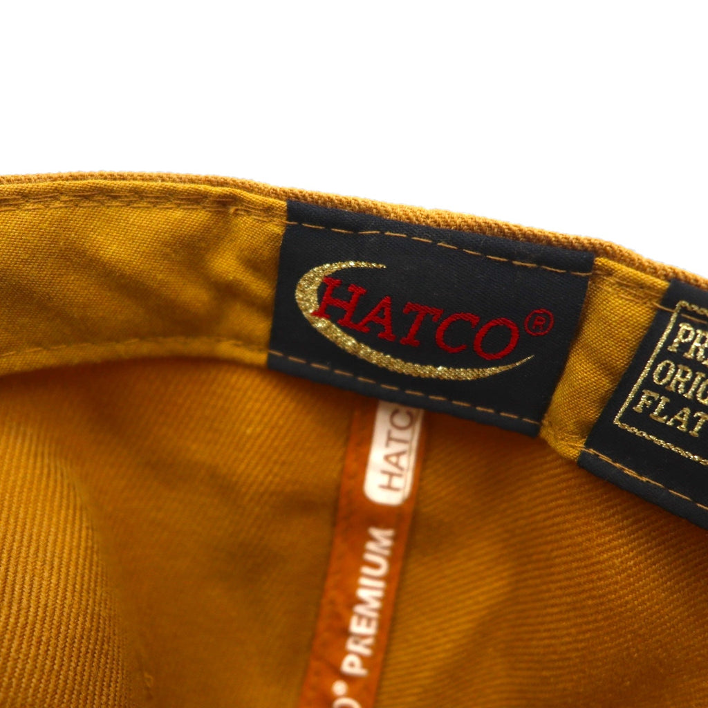 Cappellino da baseball HATCO PREMIUM ORIGINAL FLAT, 59,6 cm, cammello, acrilico