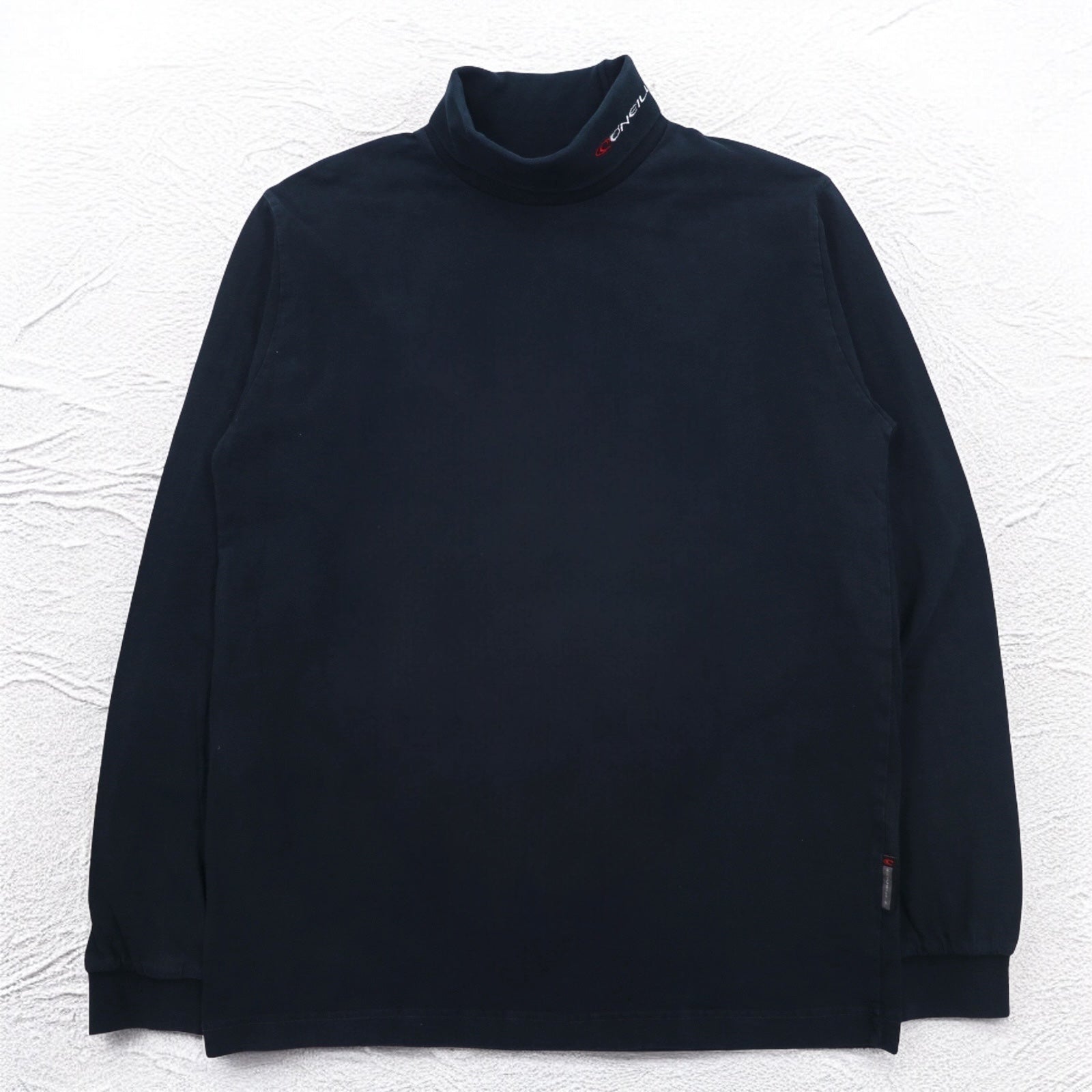 O'NEILL ヨーロッパ製 タートルネック ロングスリーブTシャツ ロンT L ブラック コットン