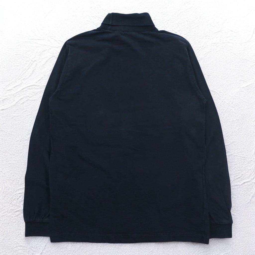 O'NEILL ヨーロッパ製 タートルネック ロングスリーブTシャツ ロンT L ブラック コットン