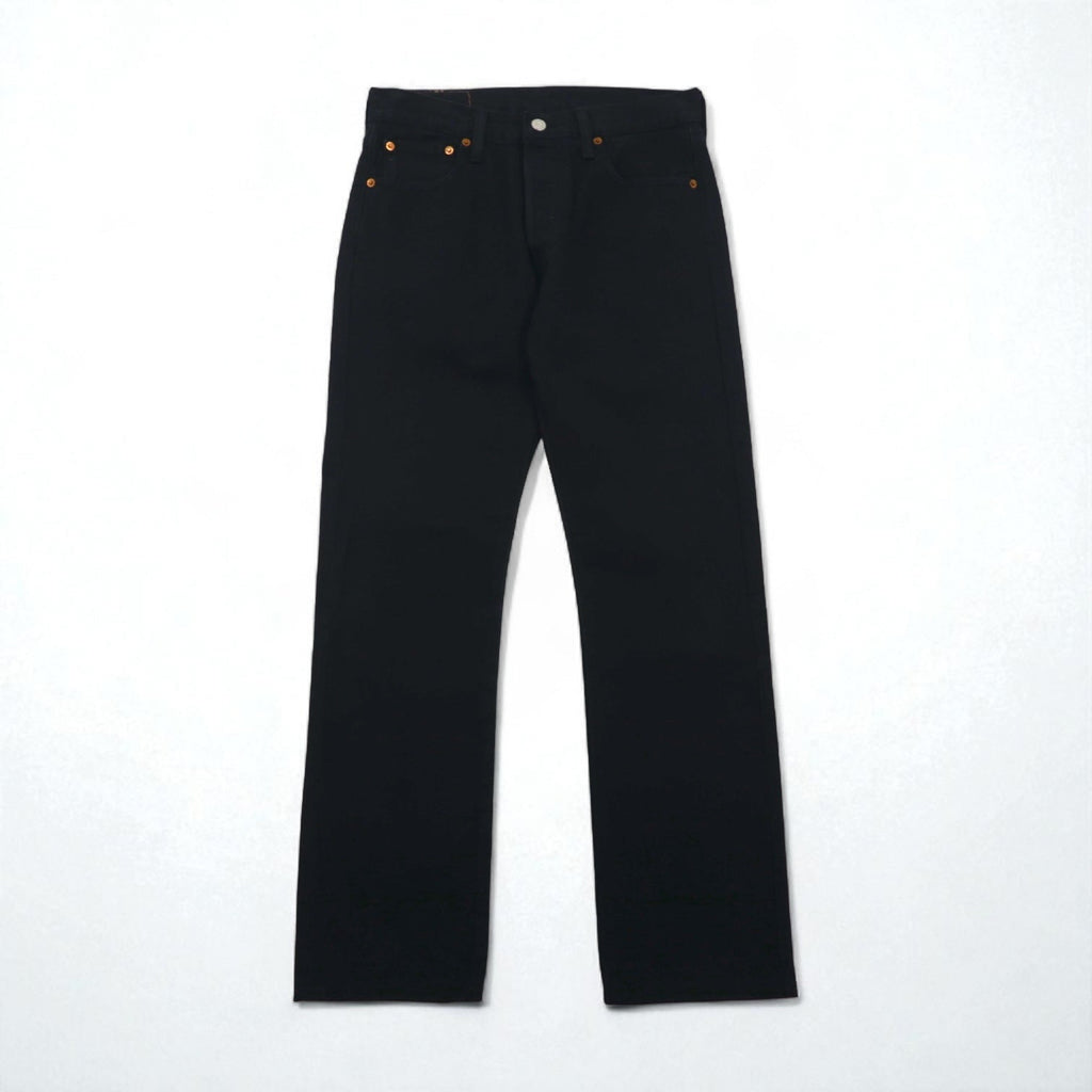 Levi's 501 デニムパンツ ジーンズ S オリジナルフィット ストレート 00501−0166 ビッグE レザーパッチ