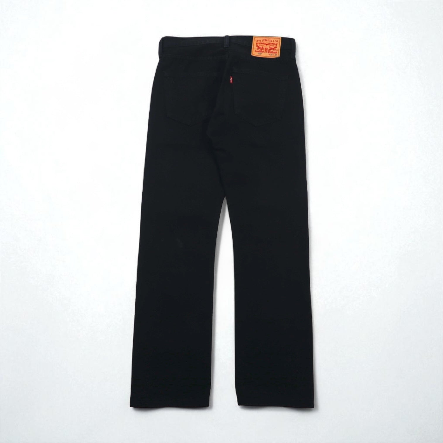 Levi's 501 デニムパンツ ジーンズ S オリジナルフィット ストレート 00501−0166 ビッグE レザーパッチ