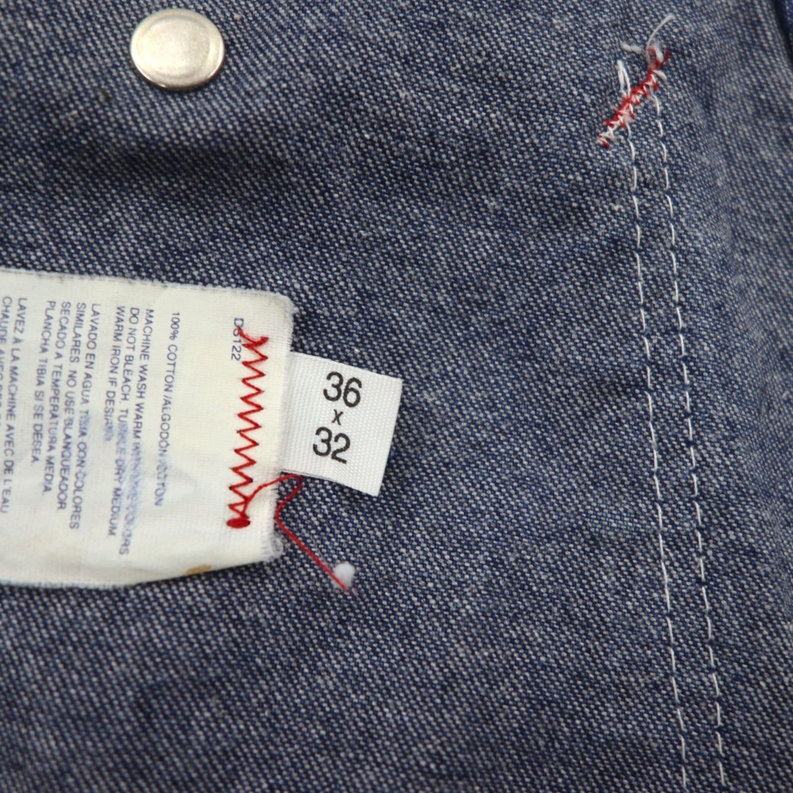 Dickies Anni '90 Salopette Denim da Pittore Made in USA XL Indaco Blu