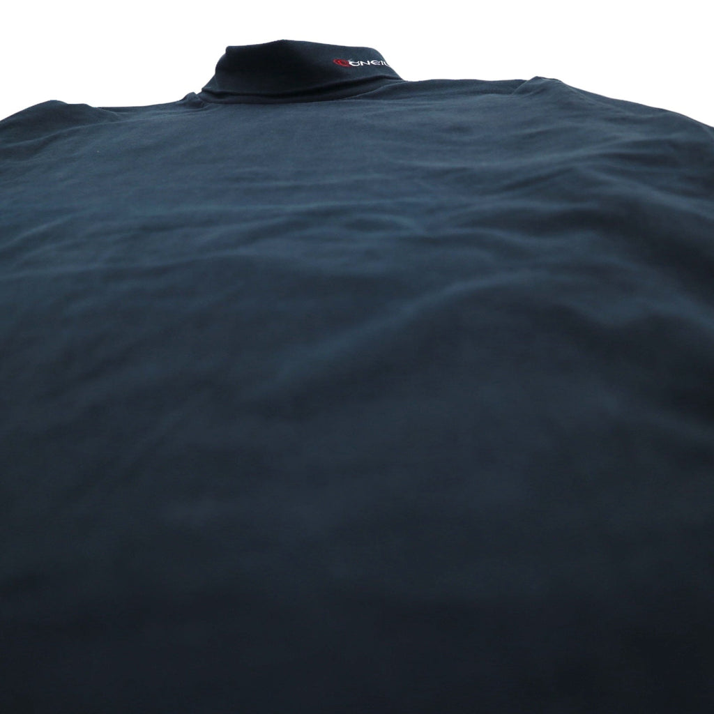 O'NEILL ヨーロッパ製 タートルネック ロングスリーブTシャツ ロンT L ブラック コットン