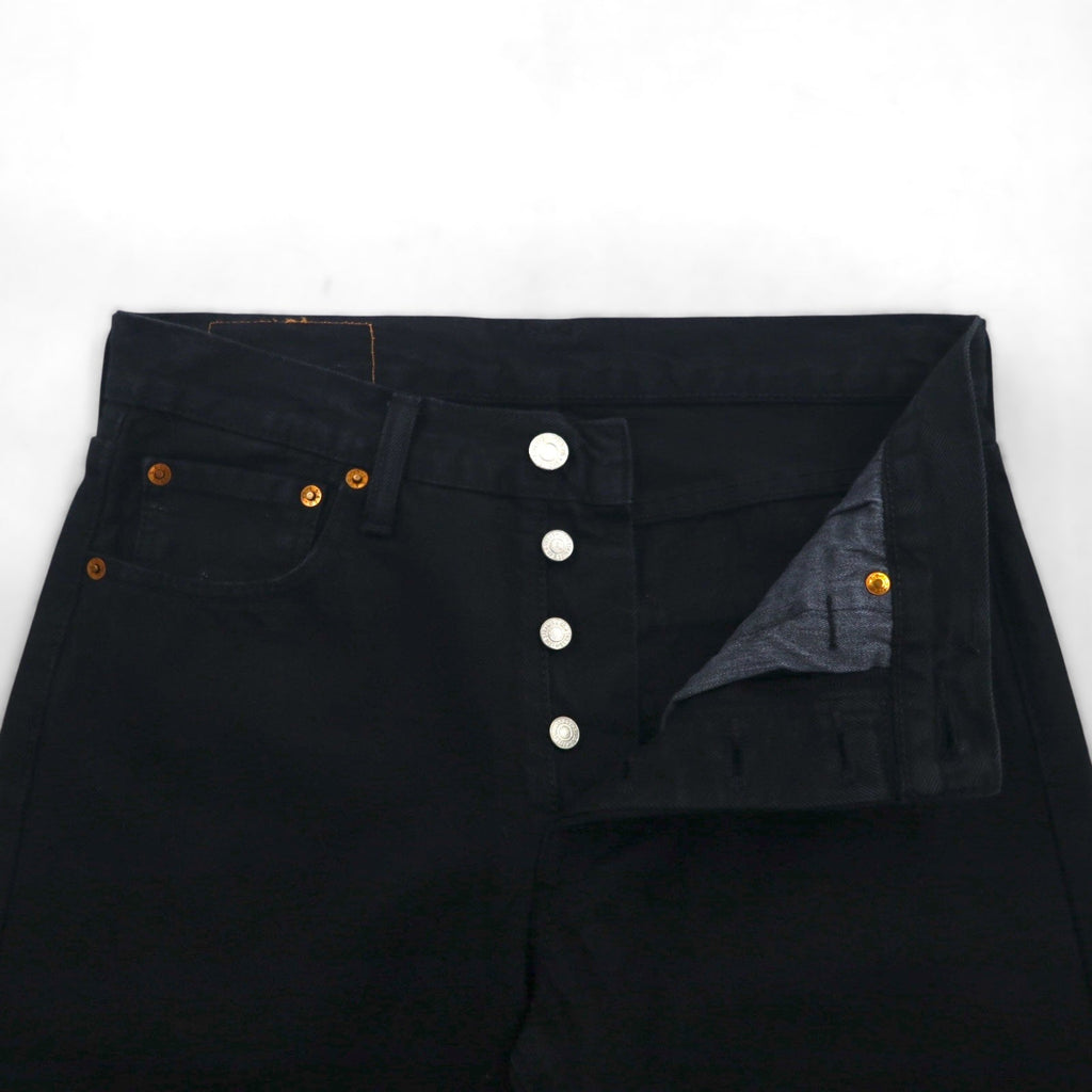 Levi's 501 デニムパンツ ジーンズ S オリジナルフィット ストレート 00501−0166 ビッグE レザーパッチ