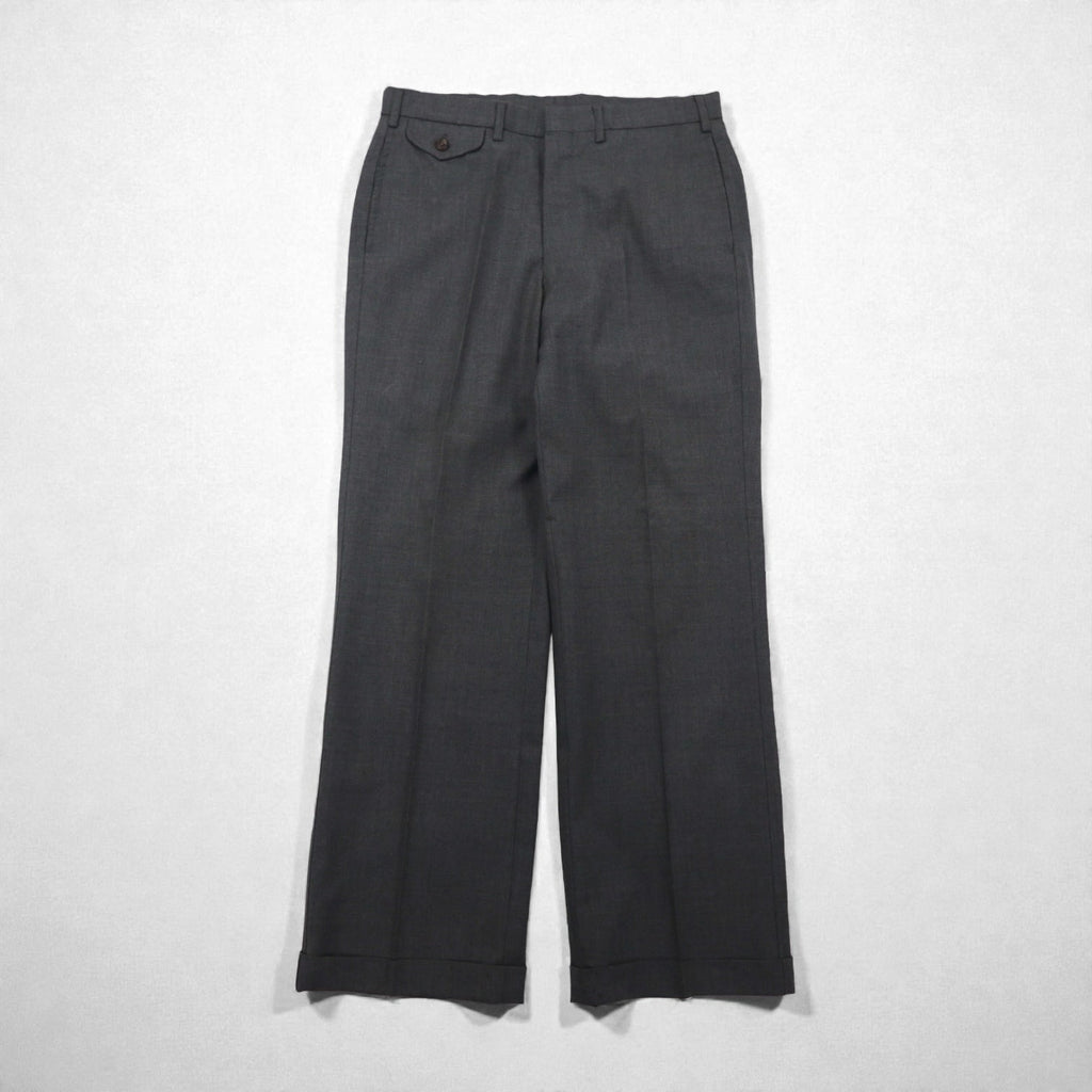 Polo Ralph Lauren 80年代 日本製 ピークドラペル ダブルブレスト セットアップ スーツ M グレー 金ボタン