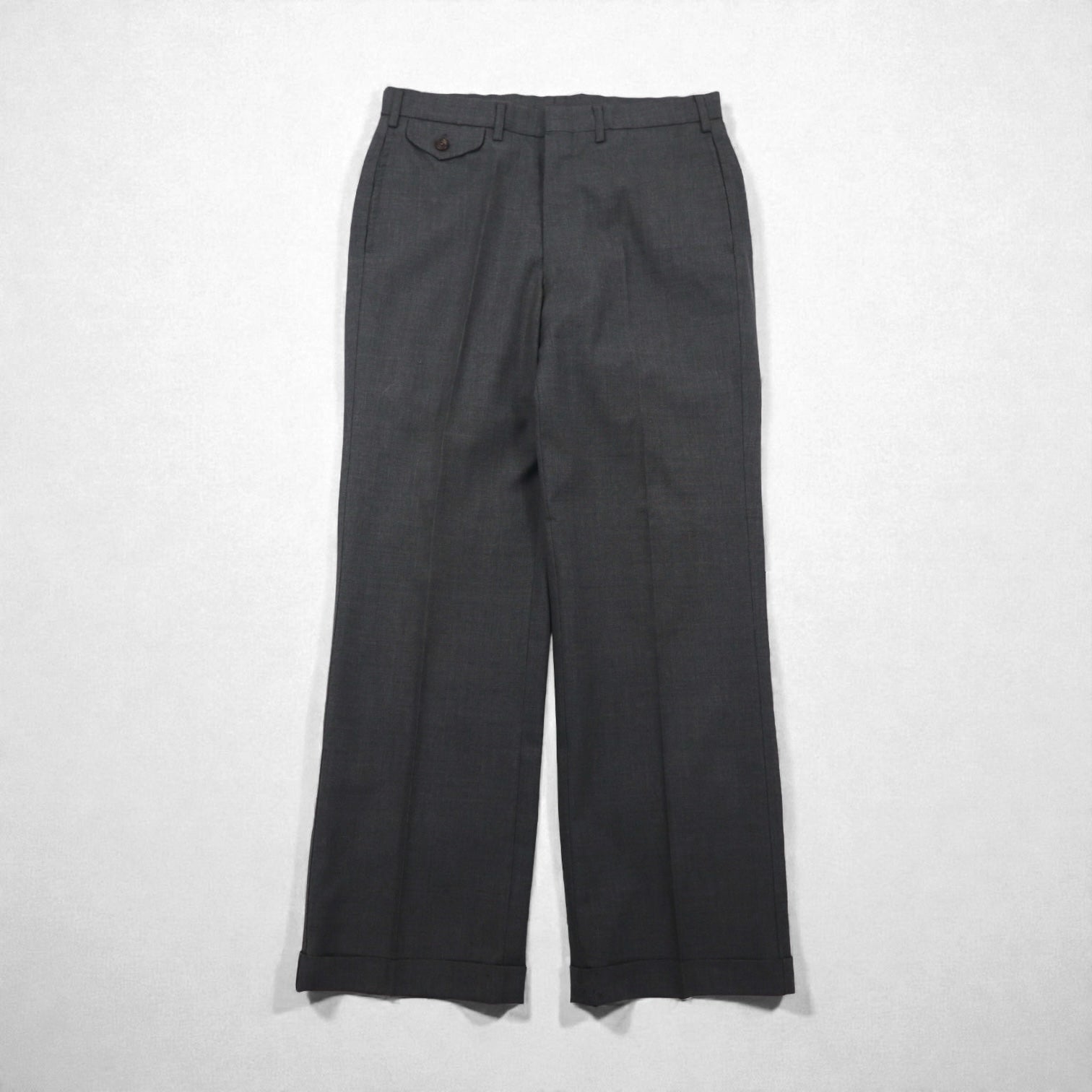 Polo Ralph Lauren 80年代 日本製 ピークドラペル ダブルブレスト セットアップ スーツ M グレー 金ボタン