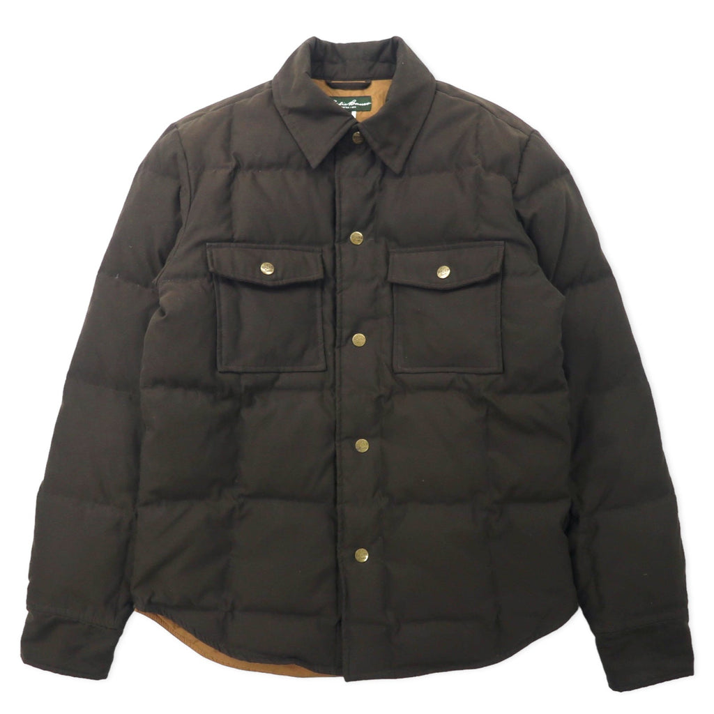 Eddie Bauer Piumino d'oca 650 fill power, giacca a camicia, taglia XS, marrone, poliestere, EB650