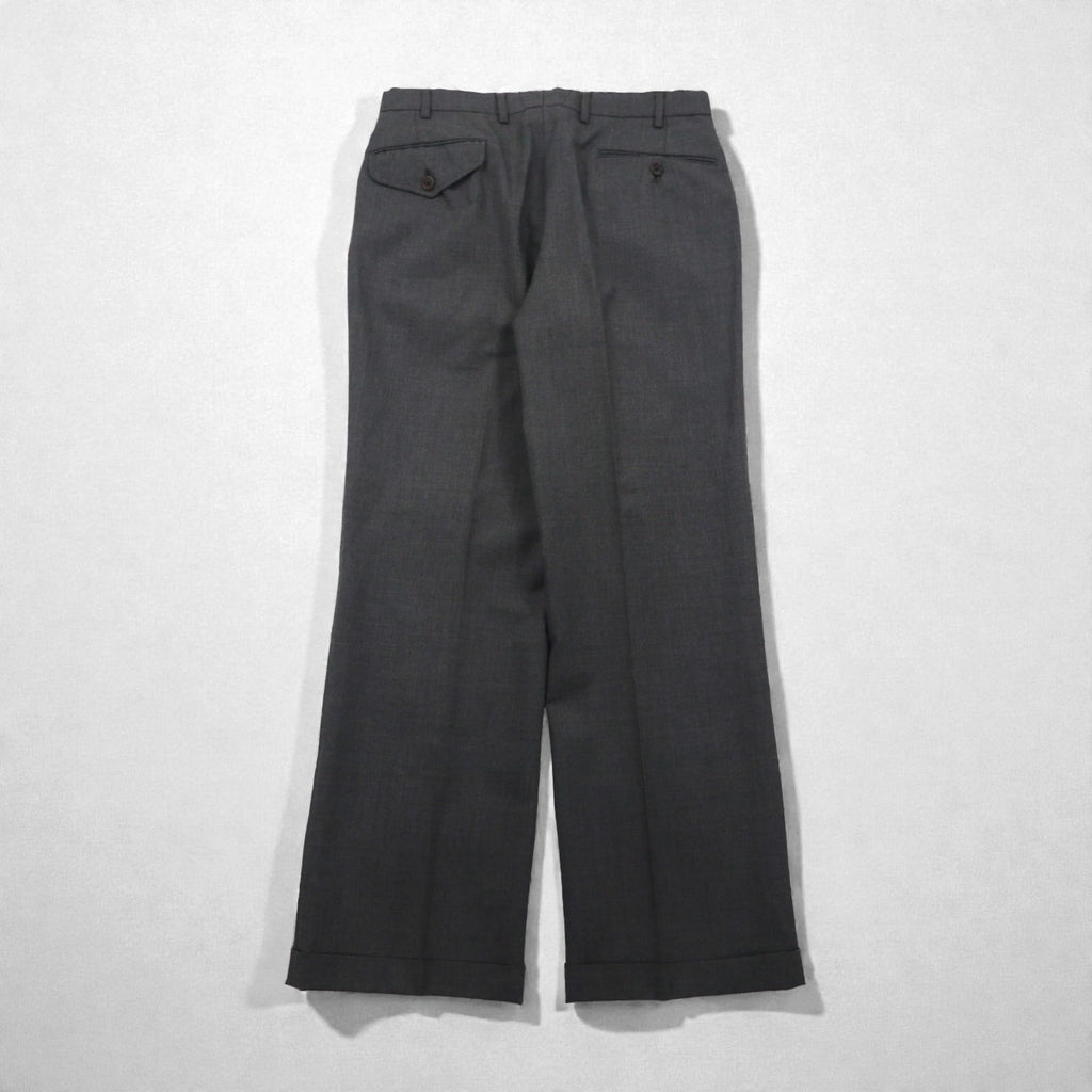 Polo Ralph Lauren 80年代 日本製 ピークドラペル ダブルブレスト セットアップ スーツ M グレー 金ボタン