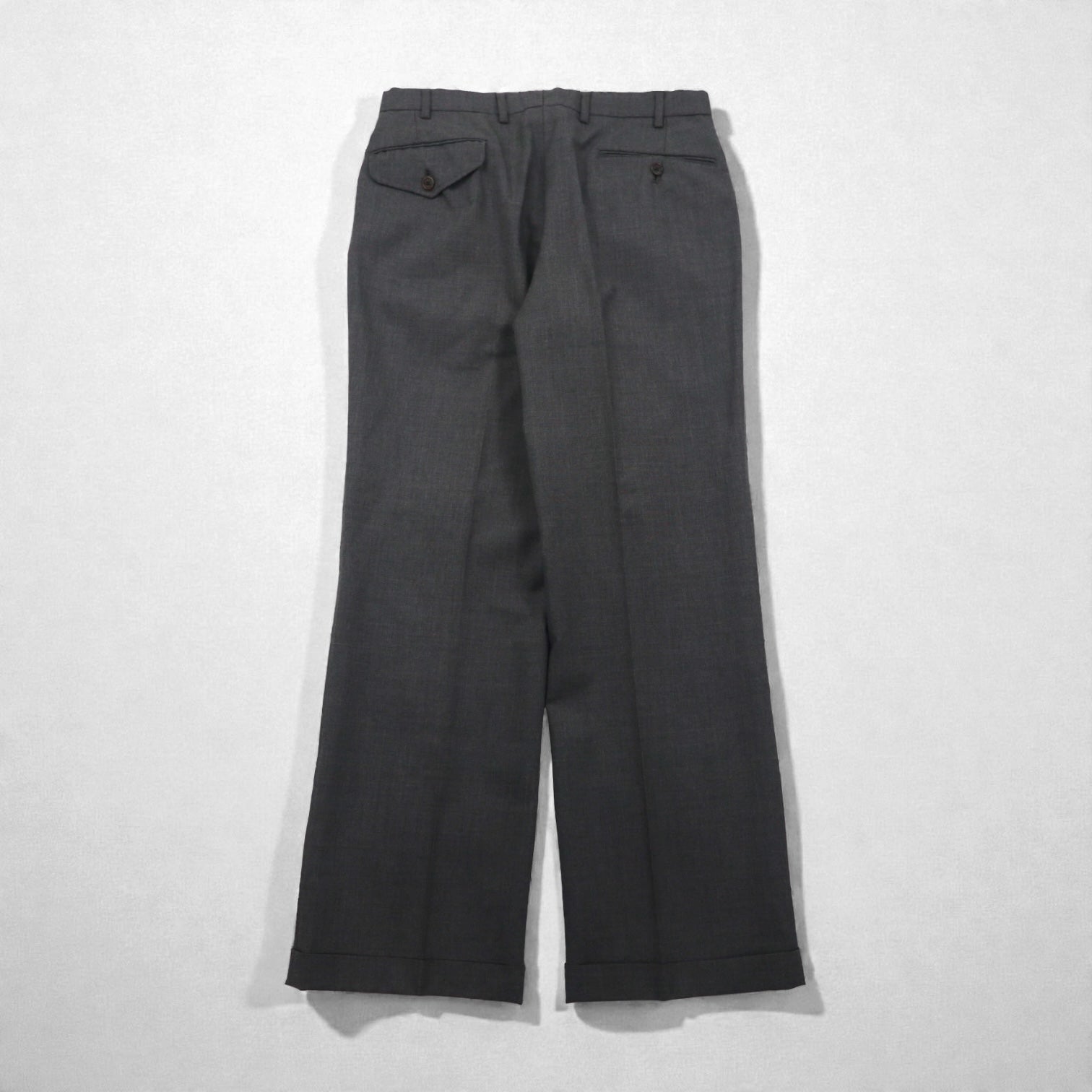 Polo Ralph Lauren 80年代 日本製 ピークドラペル ダブルブレスト セットアップ スーツ M グレー 金ボタン