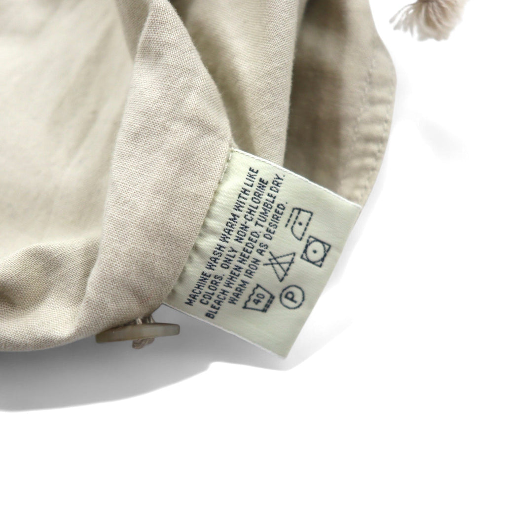 Eddie Bauer Anni '90 Gilet da pesca XL Beige Cotone Inserti in mesh Coulisse