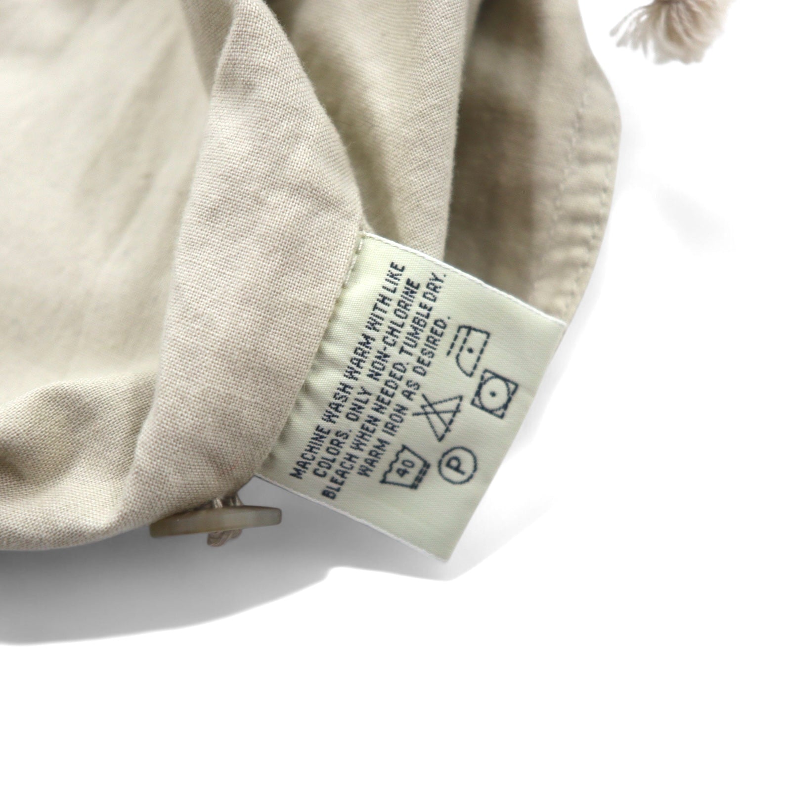 Eddie Bauer Anni '90 Gilet da pesca XL Beige Cotone Inserti in mesh Coulisse
