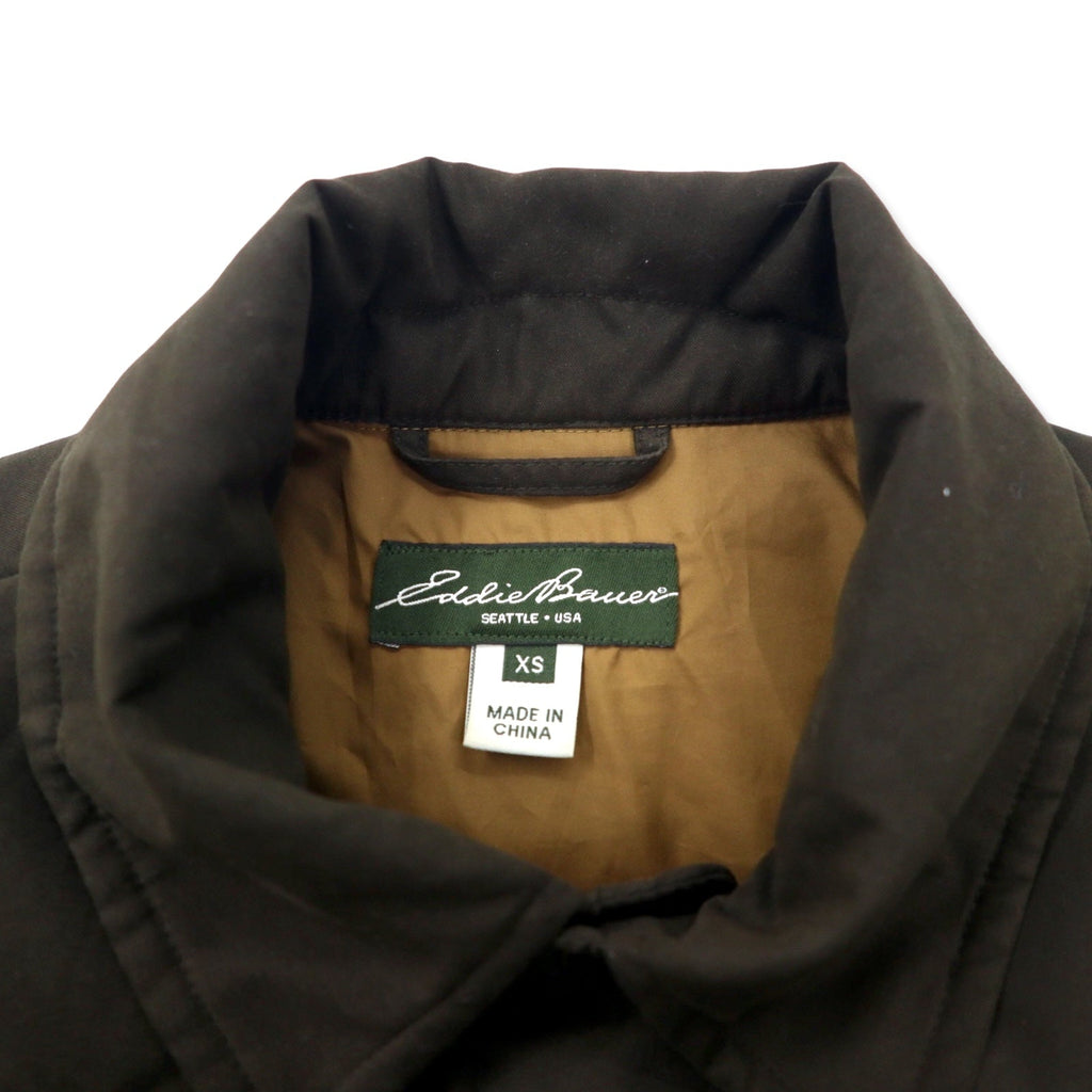 Eddie Bauer Piumino d'oca 650 fill power, giacca a camicia, taglia XS, marrone, poliestere, EB650