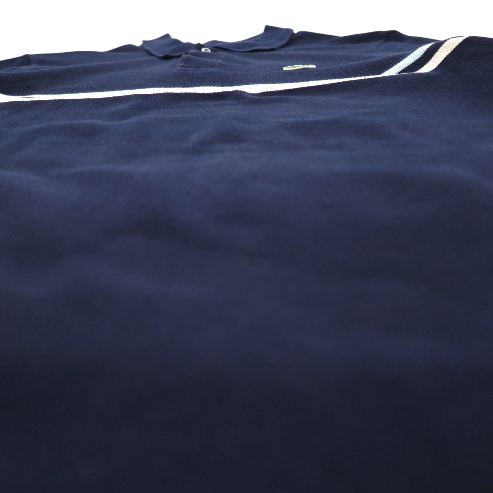 LACOSTE Polo francese M blu navy cotone logo a punto singolo PH4246