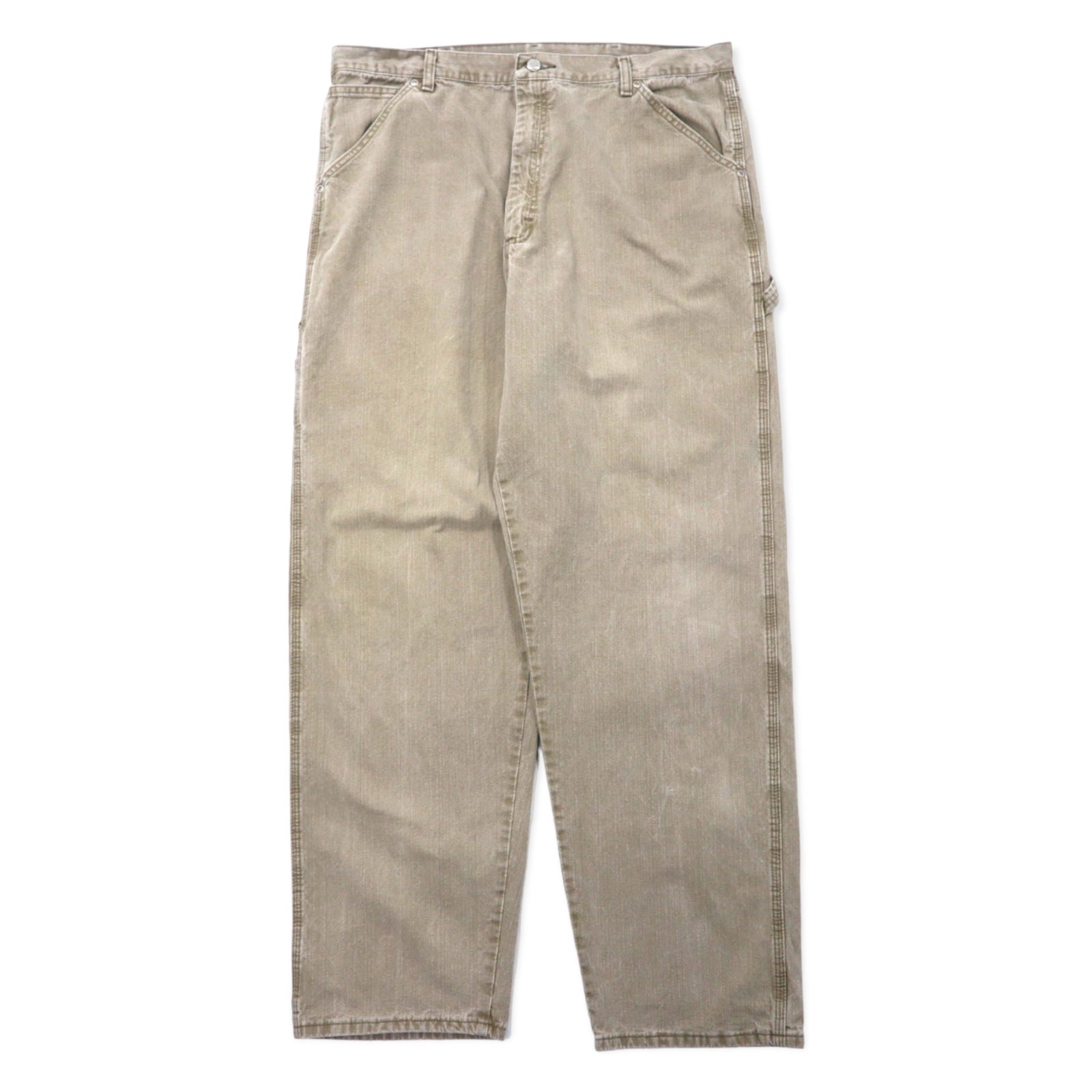 Wrangler Baggy Jeans Pantaloni da Lavoro 38 Cachi Cotone 94LSWTM Made in Mexico