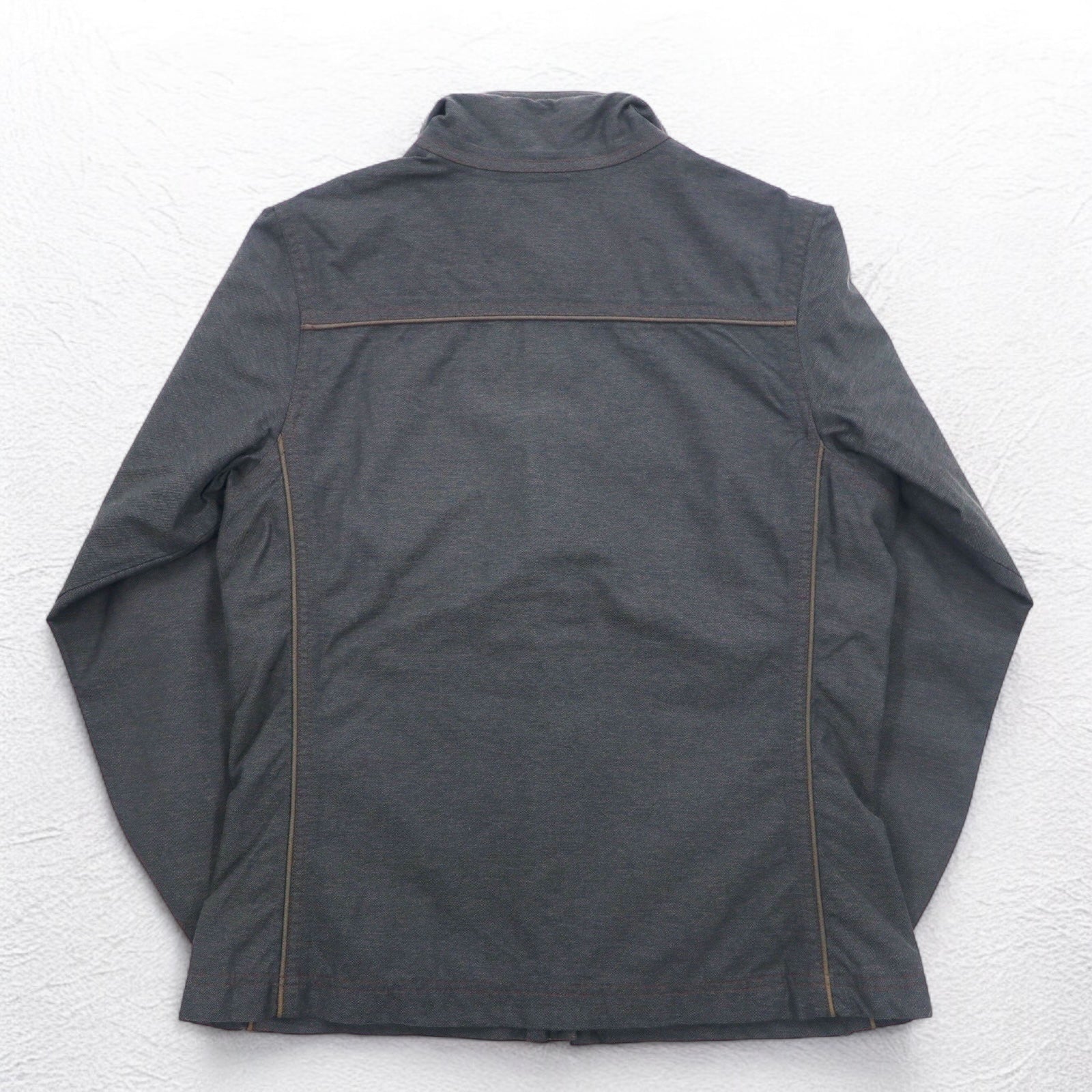 REI Outdoor Mountain Jacket S Grigio Nylon Doppia Cerniera ELEMENTS
