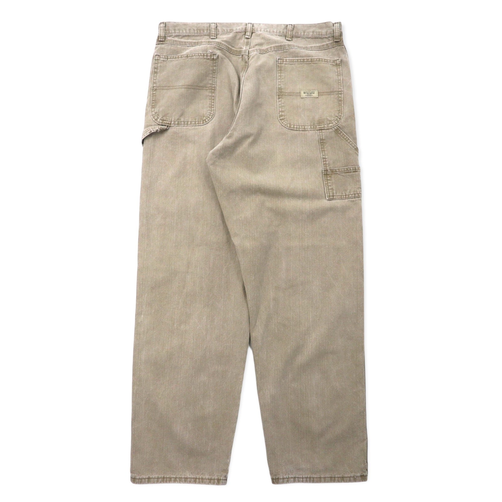 Wrangler Baggy Jeans Pantaloni da Lavoro 38 Cachi Cotone 94LSWTM Made in Mexico