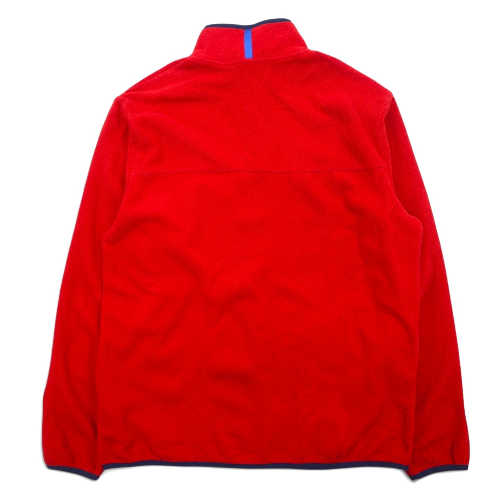 POLO RALPH LAUREN Giacca in pile con mezza zip, Snap-T, taglia L, colore rosso, in poliestere, ricamo piccolo pony