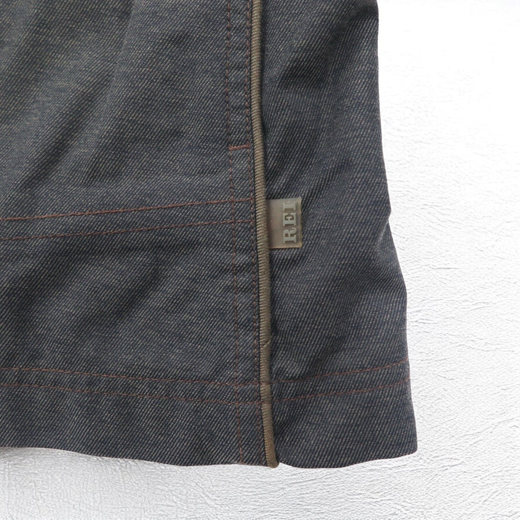 REI Outdoor Mountain Jacket S Grigio Nylon Doppia Cerniera ELEMENTS