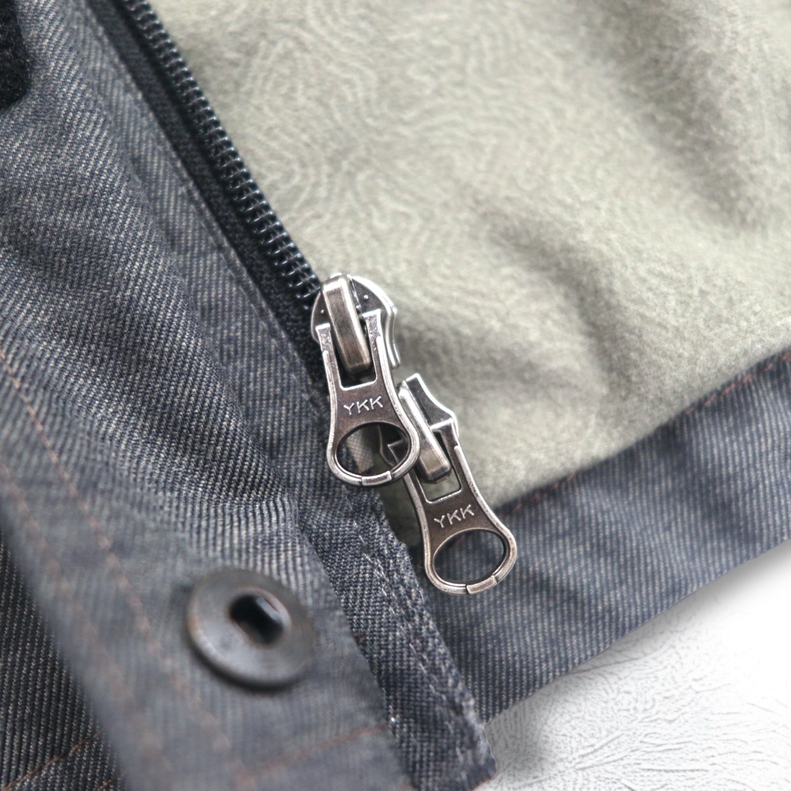 REI Outdoor Mountain Jacket S Grigio Nylon Doppia Cerniera ELEMENTS
