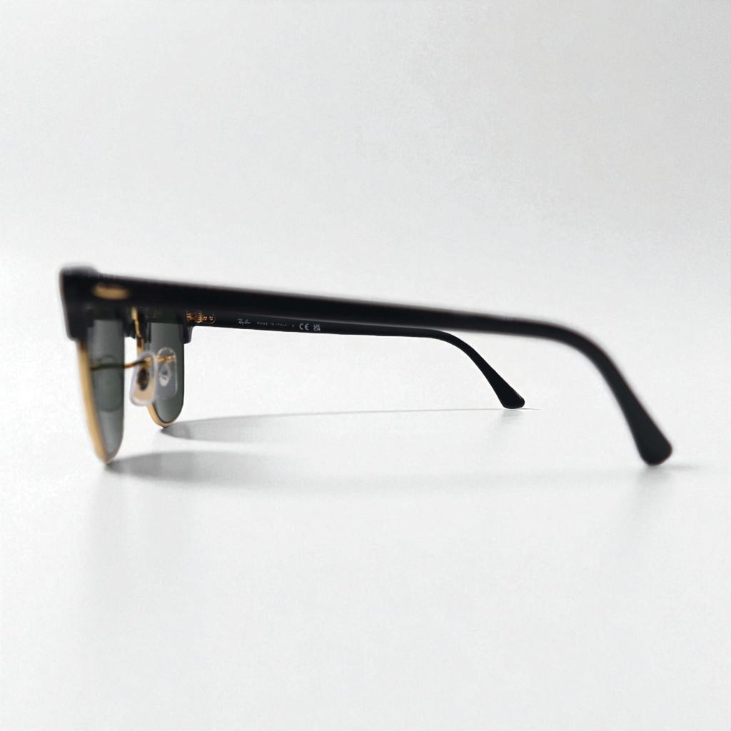 Ray-Ban クラブマスター CLUBMASTER ハーフリム サングラス ブラック RB3016 W0365 49-21 140 3N イタリア製