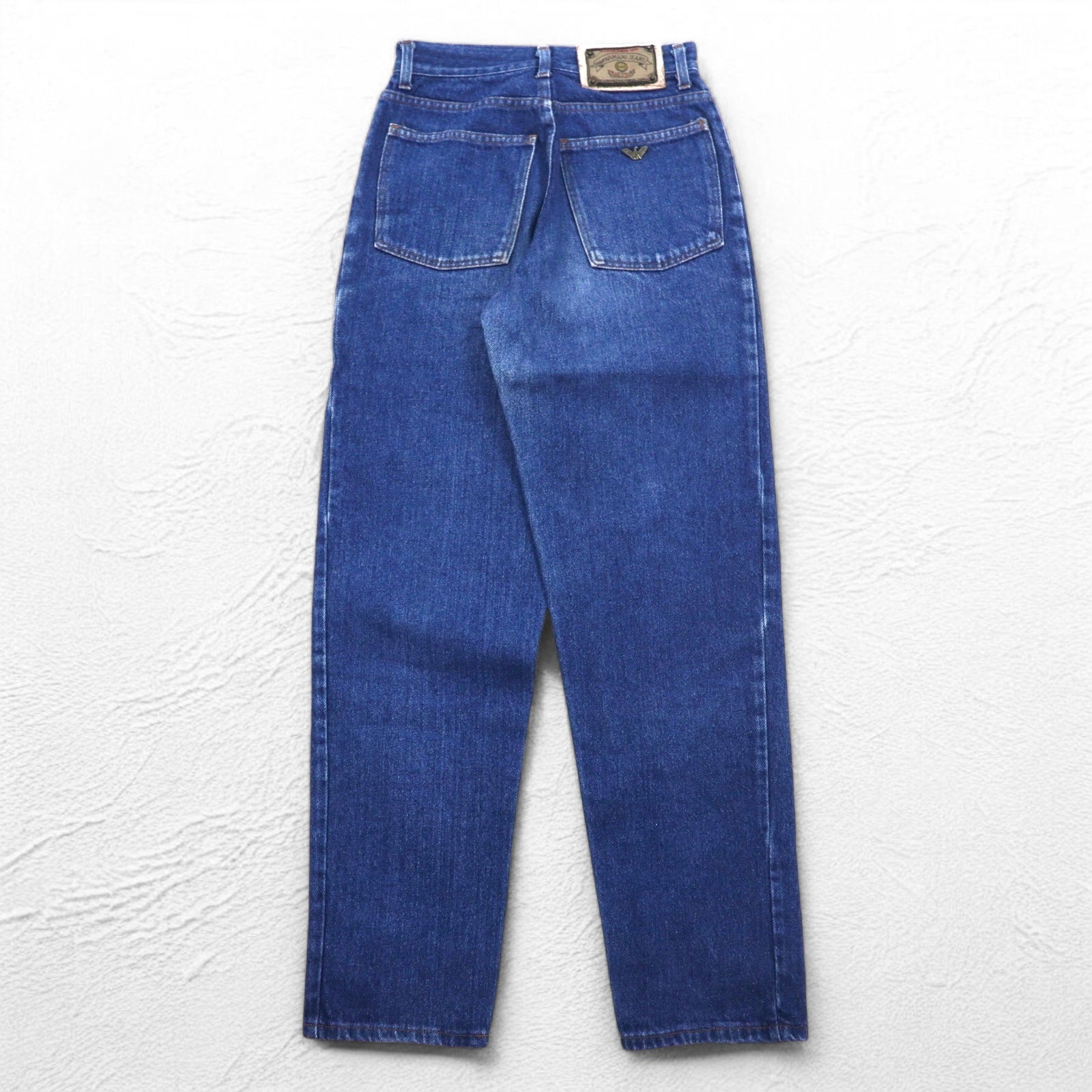 ARMANI JEANS Made in Italy Anni '90 Jeans tapered S Blu Indaco