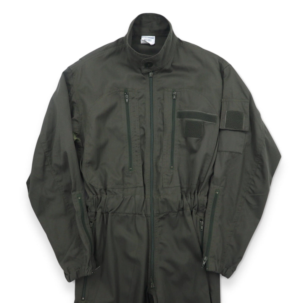 Vintage anni '90, militare francese, BIDERMANN UNIFORMES, tuta da volo dell'aeronautica militare francese, tuta intera, taglia S, color cachi, spina di pesce, militare, 93-10-056