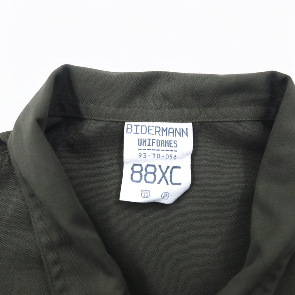 Vintage anni '90, militare francese, BIDERMANN UNIFORMES, tuta da volo dell'aeronautica militare francese, tuta intera, taglia S, color cachi, spina di pesce, militare, 93-10-056