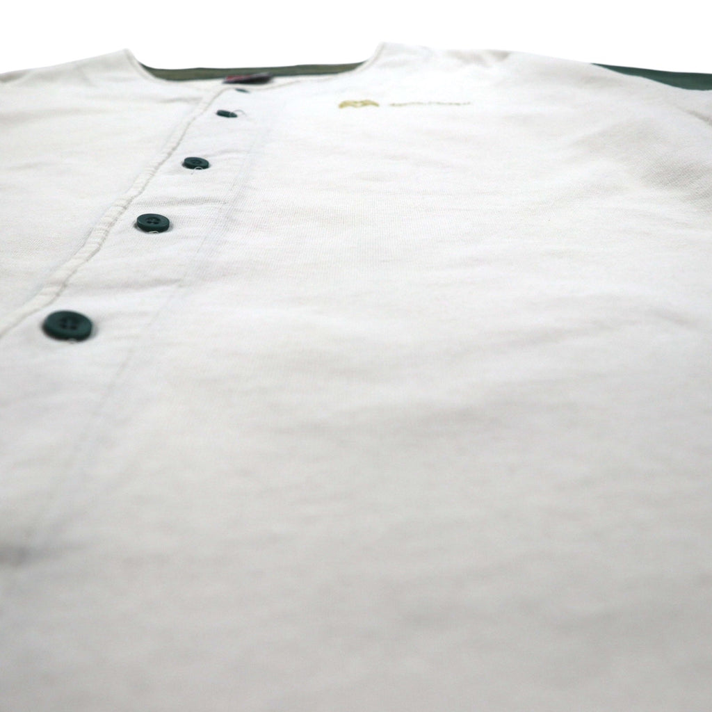 Badger Sportswear anni '90, maglia da baseball, taglia L, color crema, cotone, Made in USA