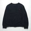 Polo Ralph Lauren 90年代 リバースウィーブ スウェット トレーナー M ブラック スモールポニー刺繍