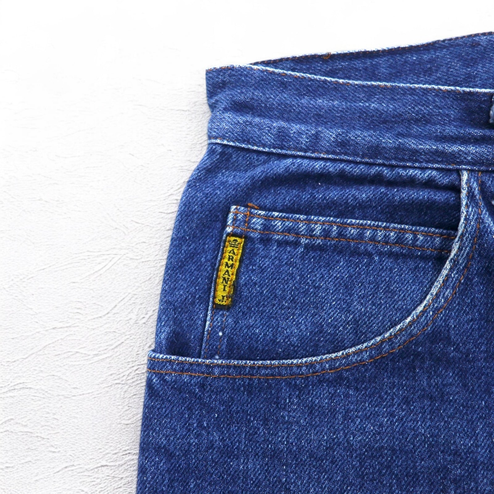 ARMANI JEANS Made in Italy Anni '90 Jeans tapered S Blu Indaco