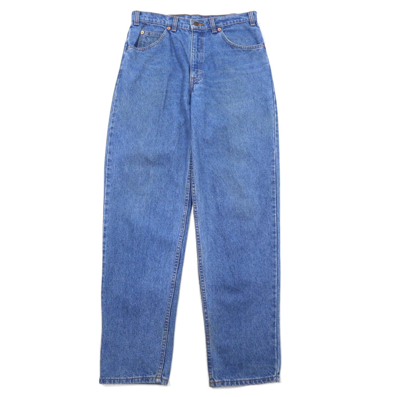 Levi's Made in Canada Anni 2000 Orange Tab 634 Tapered Jeans 32 Blu Chiusura con cerniera Bottone interno 212 50634-0212