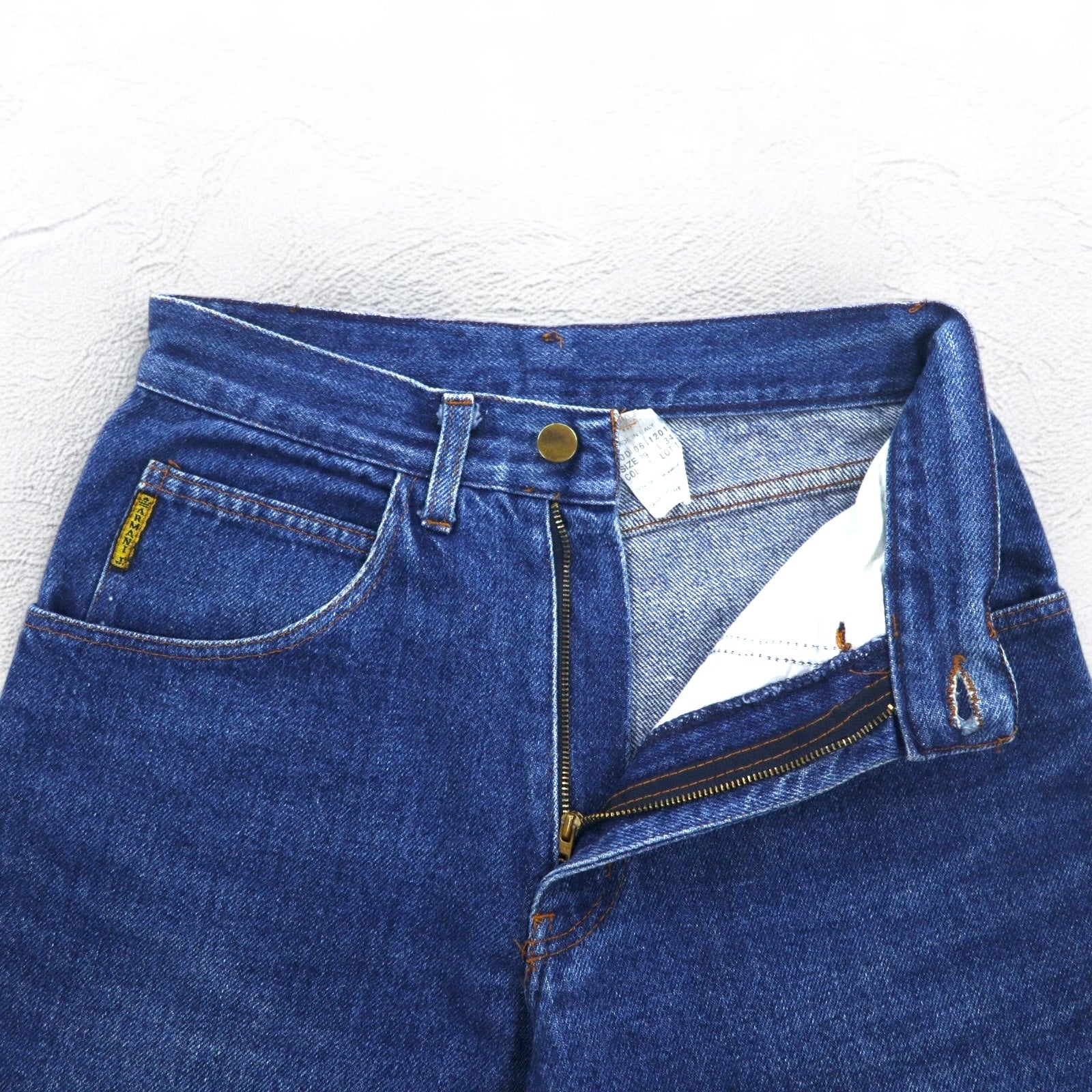 ARMANI JEANS Made in Italy Anni '90 Jeans tapered S Blu Indaco