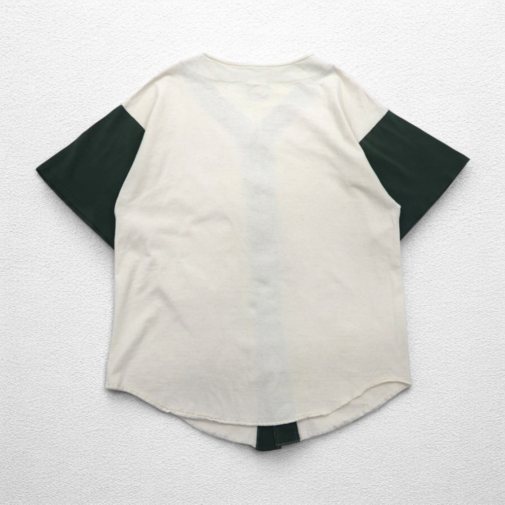 Badger Sportswear anni '90, maglia da baseball, taglia L, color crema, cotone, Made in USA