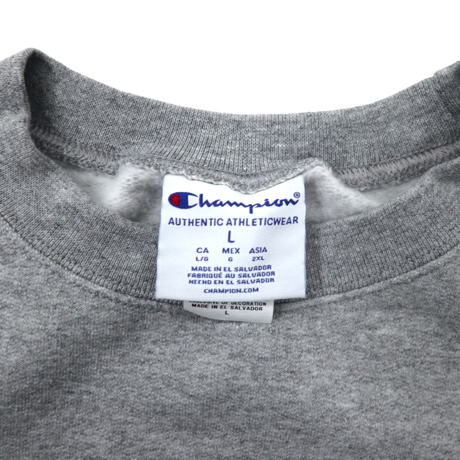 Felpa Champion con stampa universitaria 2XL grigia cotone felpato NCAA K-STATE DAD oversize made in El Salvador
