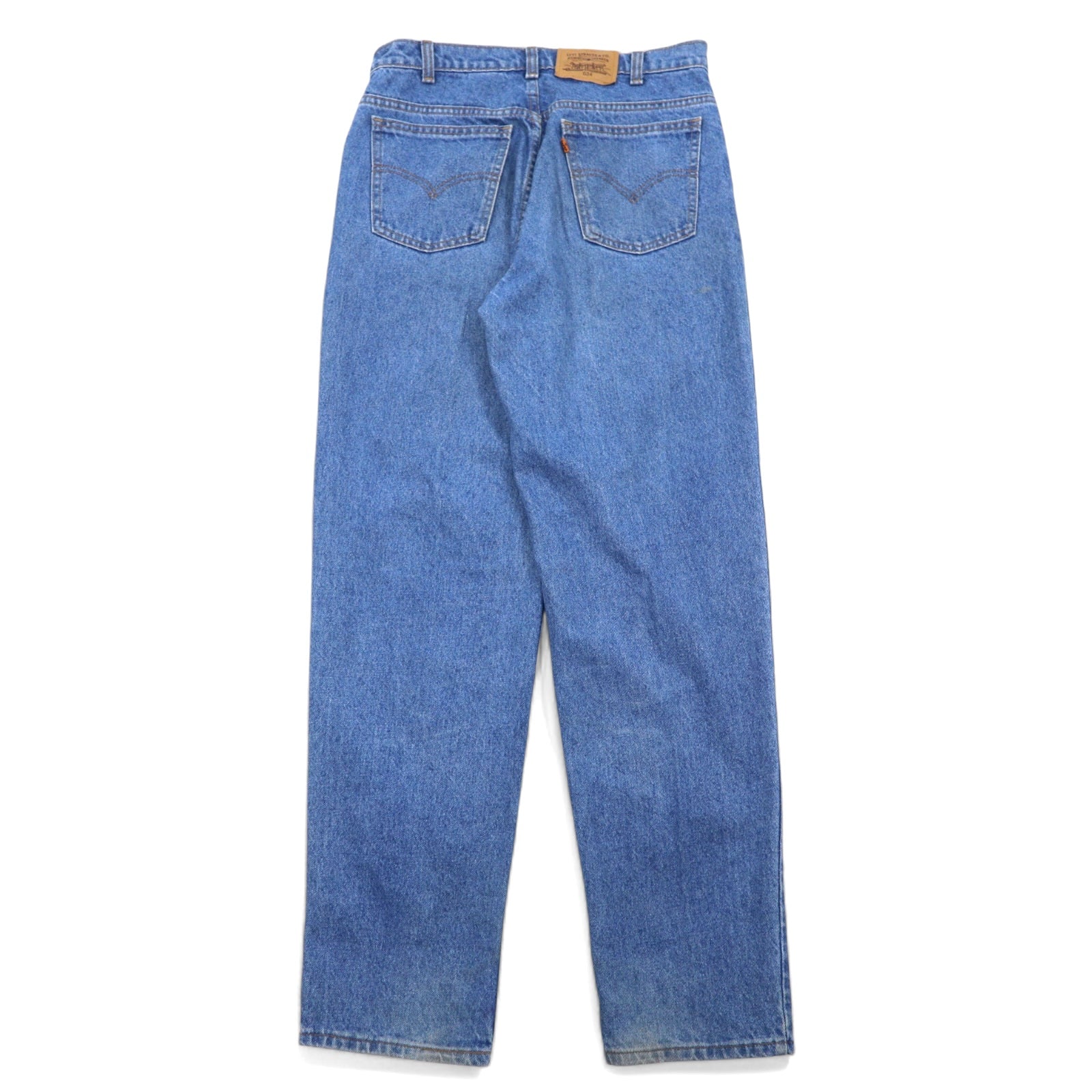 Levi's Made in Canada Anni 2000 Orange Tab 634 Tapered Jeans 32 Blu Chiusura con cerniera Bottone interno 212 50634-0212