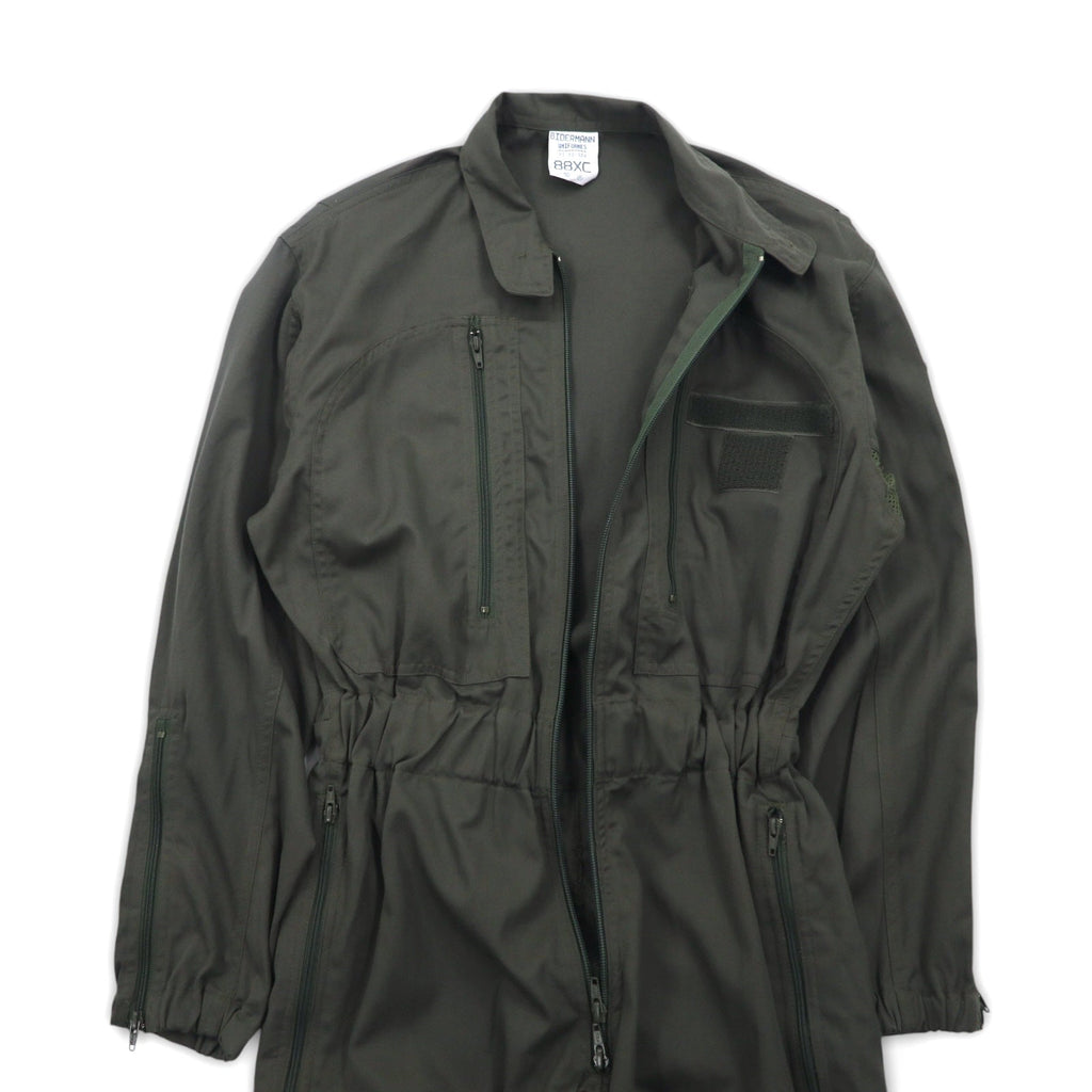 Vintage anni '90, militare francese, BIDERMANN UNIFORMES, tuta da volo dell'aeronautica militare francese, tuta intera, taglia S, color cachi, spina di pesce, militare, 93-10-056