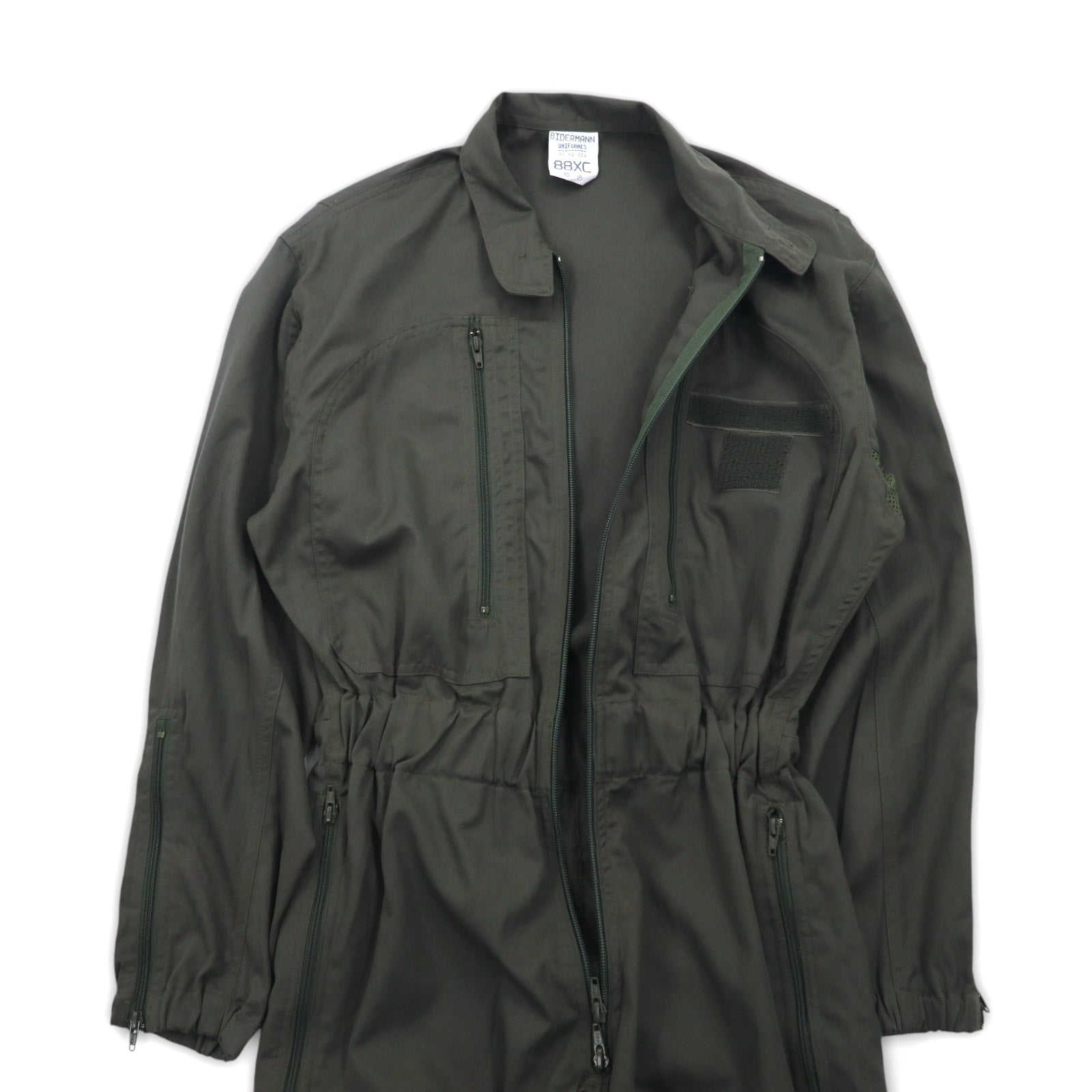 Vintage anni '90, militare francese, BIDERMANN UNIFORMES, tuta da volo dell'aeronautica militare francese, tuta intera, taglia S, color cachi, spina di pesce, militare, 93-10-056